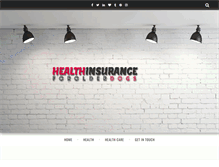 Tablet Screenshot of healthinsuranceforolderdogs.com